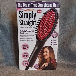 Ceramic Hair Styling Brush Black and Pink